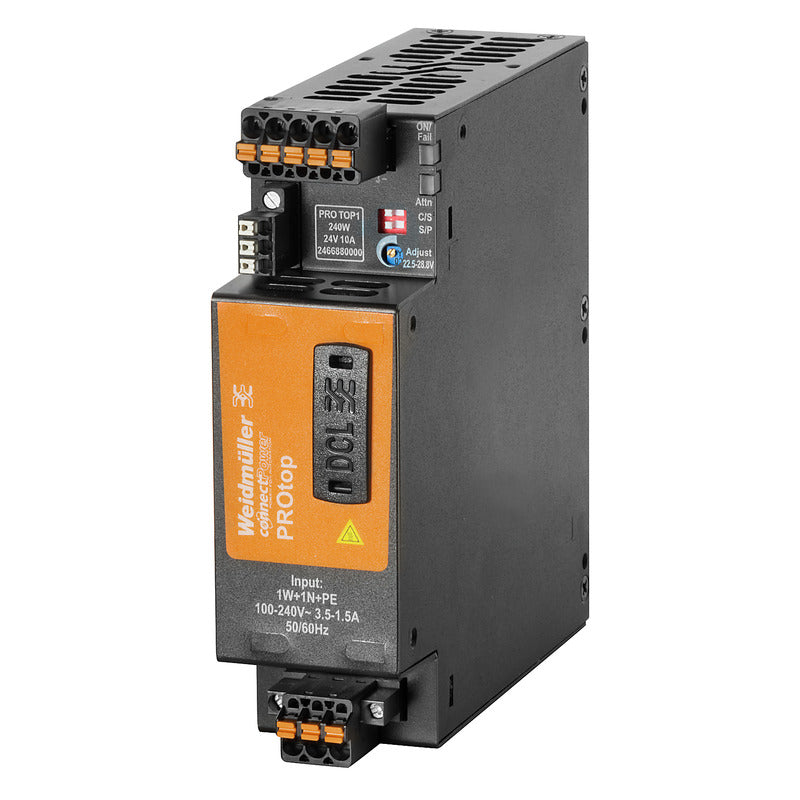 PRO TOP1 240W 24V 10A Switch-Mode Power Supply Unit with Comms Port — Weidmuller