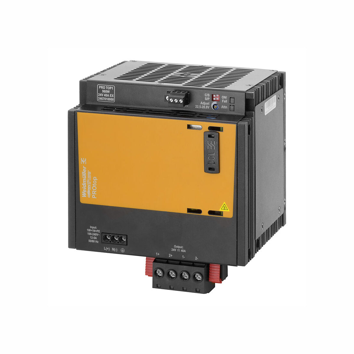 PRO TOP1 480W 48V 10A Switch-Mode Power Supply Unit with Comms Port — Weidmuller