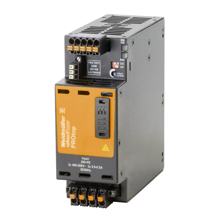 POWER SUPPLY, SWITCH-MODE POWER SUPPLY UNIT, 24 V | PRO TOP3 240W 24V 10A — Weidmuller
