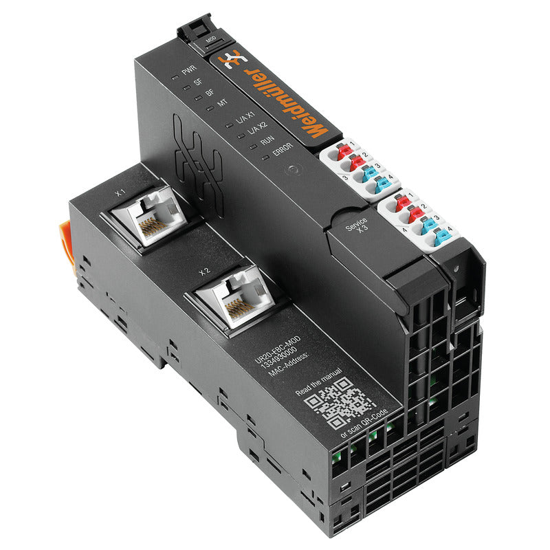 Remote I/O fieldbus coupler, Ethernet, Modbus/TCP - UR20-FBC-MOD-TCP-V2 — Weidmuller