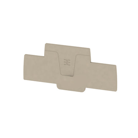 Beige End Plate to suit A-Series 2 Tier 4mm Terminals - AEP 2T 4 — Weidmuller