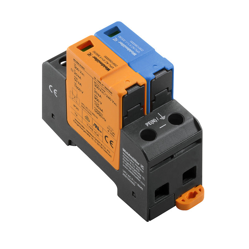 VPU AC II 1+1 300V/50KA Surge Arrestor — Weidmuller