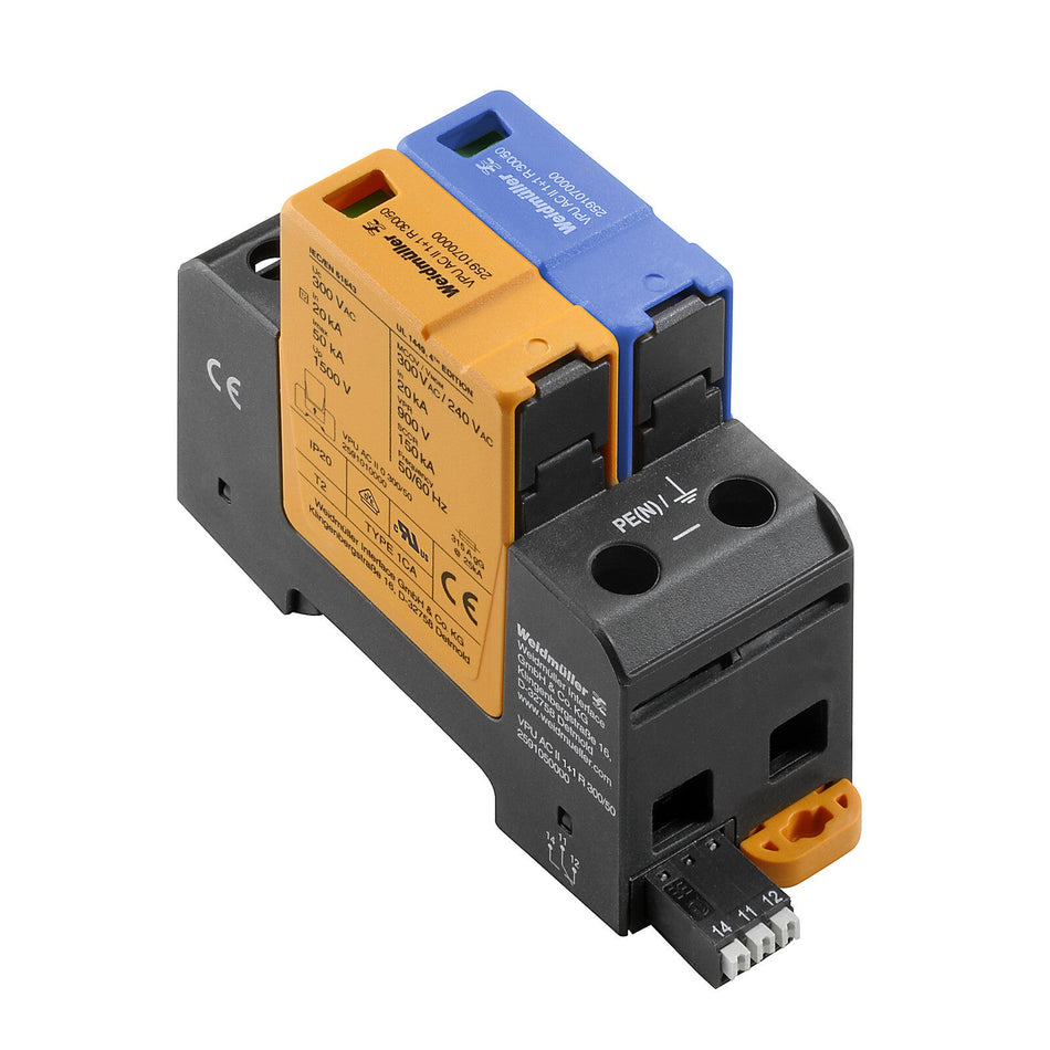 Surge Voltage Arrester VPU AC II 1+1 R 300/50 — Weidmuller