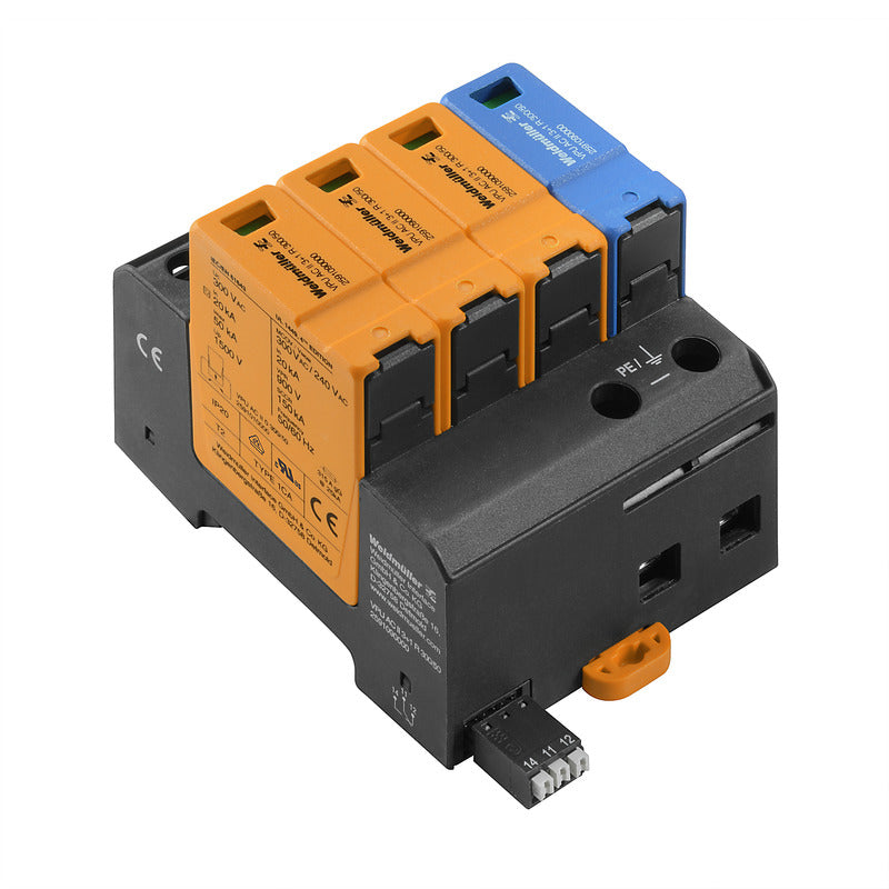 VPU AC II 3 + 1 R 300V/50KA Surge Arrestor — Weidmuller