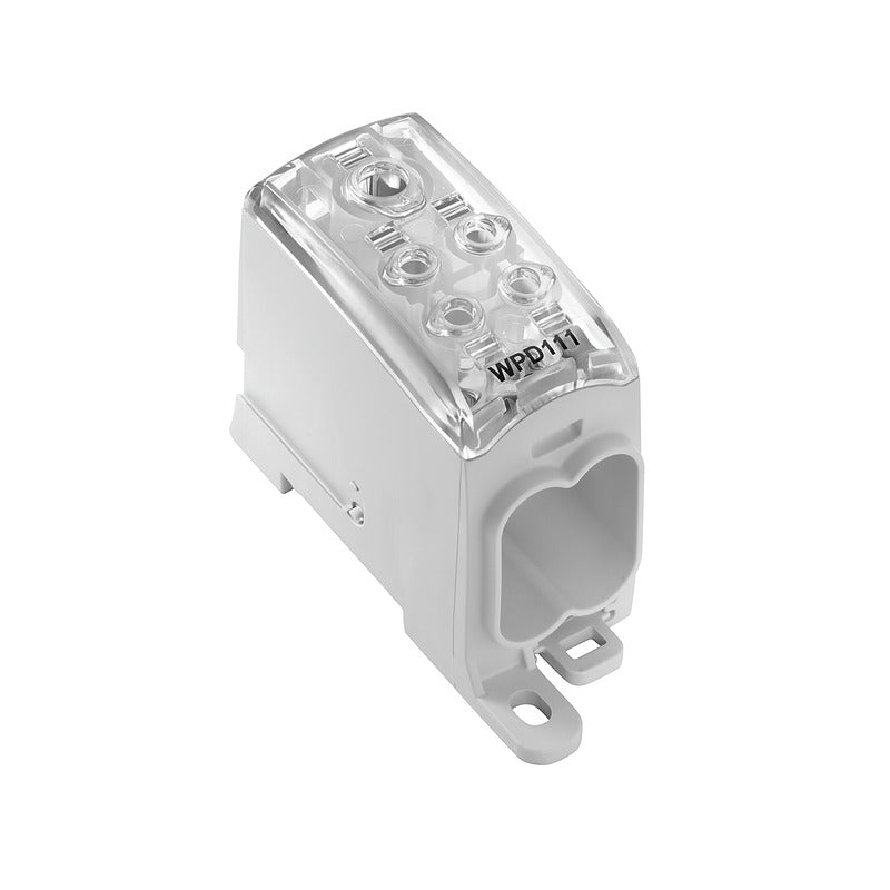 W-Series Power Distribution Block 232A | 1 x 95mm2, 4 x 35mm - WPD 111 1X95/4X35 GY — Weidmuller