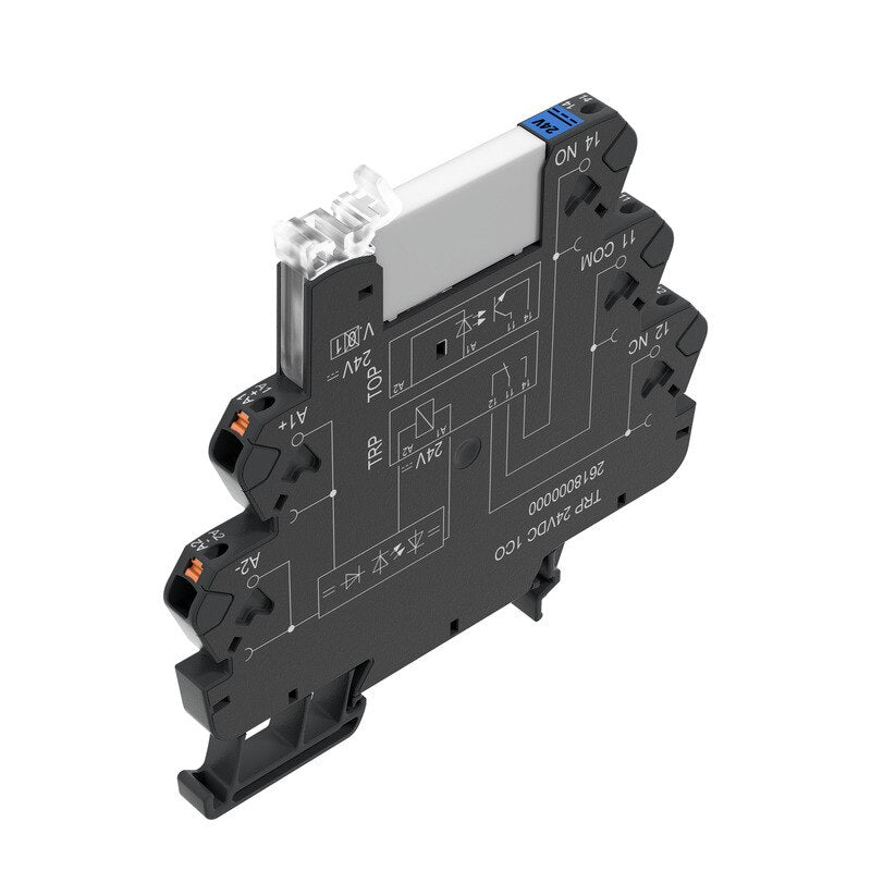 Relay Termseries Slim Line 12VDC 6A 1 CO, Push In Terminals — Weidmuller