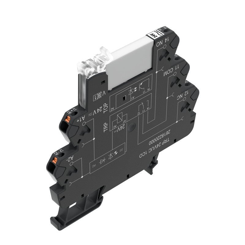 Relay Termseries Slim Line 24VUC 6A 1 CO, Push In Terminals — Weidmuller