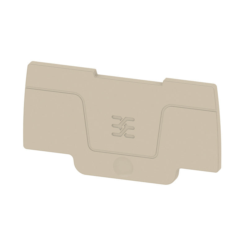 Beige End Plate to suit A-Series SNAP IN 2.5mm Terminals - ASEP 2C 2.5 — Weidmuller
