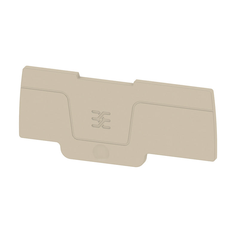 Beige End Plate to suit A-Series SNAP IN 2.5mm Terminals - ASEP 3C 2.5 — Weidmuller