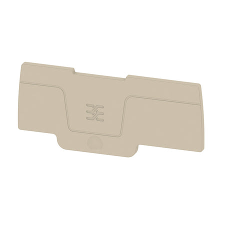 Beige End Plate to suit A-Series SNAP IN 2.5mm Terminals - ASEP 3C 2.5 — Weidmuller