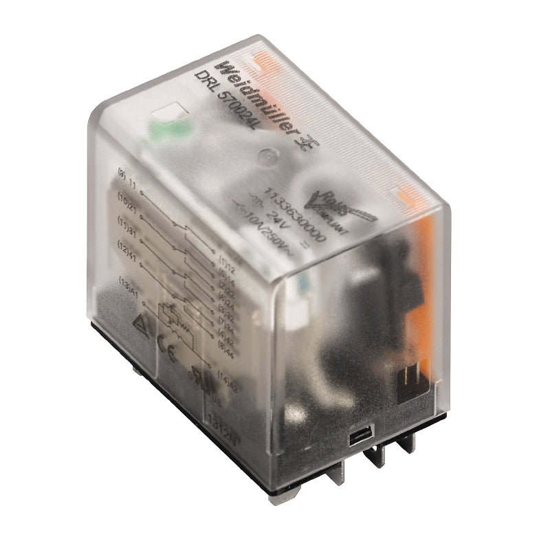 Relay DRL-Series 24VDC 4CO 10 Amp - DRL573024L — Weidmuller