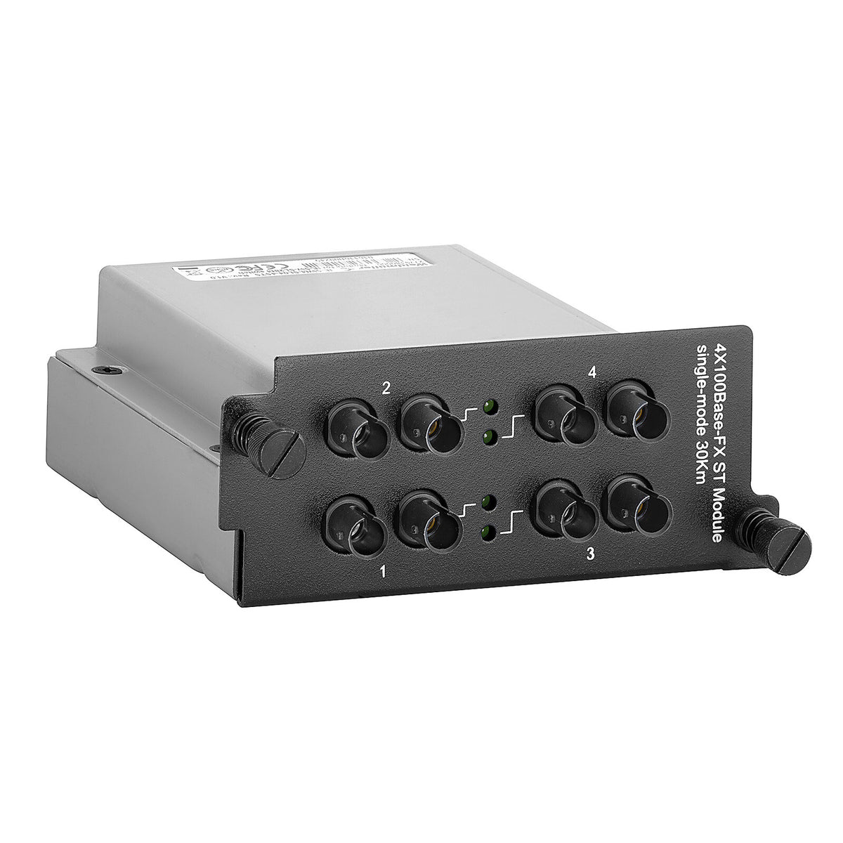 MEDIA INTERFACE MODULE, 4 X ST SINGLEMODE FIBRE, 10/100 - IE-SWM-SL04-4STS — Weidmuller
