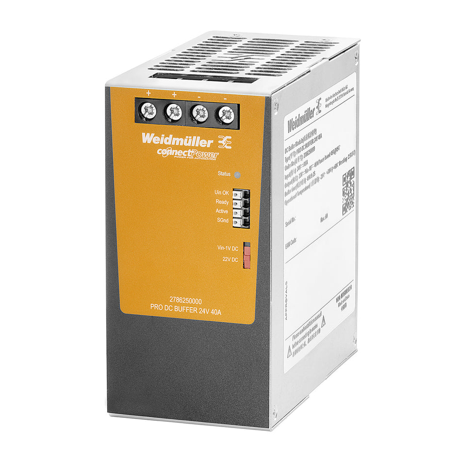 BUFFER MODULE, 24 V | PRO DC BUFFER 24V 40A — Weidmuller