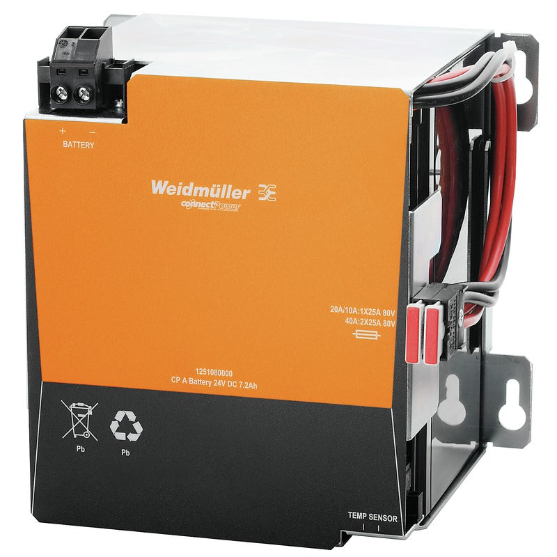 24V 7Ah Battery 158H x 162W x 135D - DURA ECO LA-BAT 24V 7AH *Indent Item - Non-Cancellable & Non-Returnable* — Weidmuller