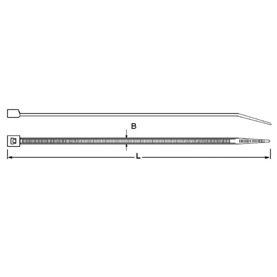 SCT 7.9/520 Stainless Steel Cable Tie 316L 1112N - Pack of 100