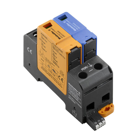 TYPE II SURGE ARRESTER WITH BUILT-IN FUSE, SINGLE PHASE + NEUTRAL, REMOTE CONTACT, 300V 40KA - VPU AC II F 1+1 R 300/40 —