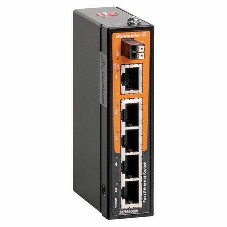 5 x RJ45 Port Unmanaged Network Switch, Fast Ethernet - IE-SW-ELB-05-5TX — Weidmuller