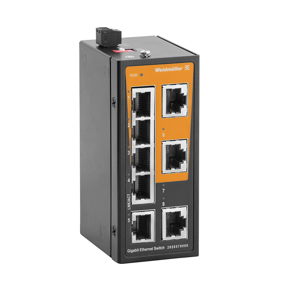 5 x RJ45 Port Unmanaged Network Switch, Fast Ethernet - IE-SW-ELB-08-8GT — Weidmuller
