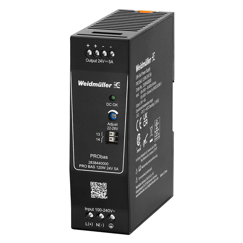 PRObas Switch-Mode Power Supply 120W 24V 5A — Weidmuller