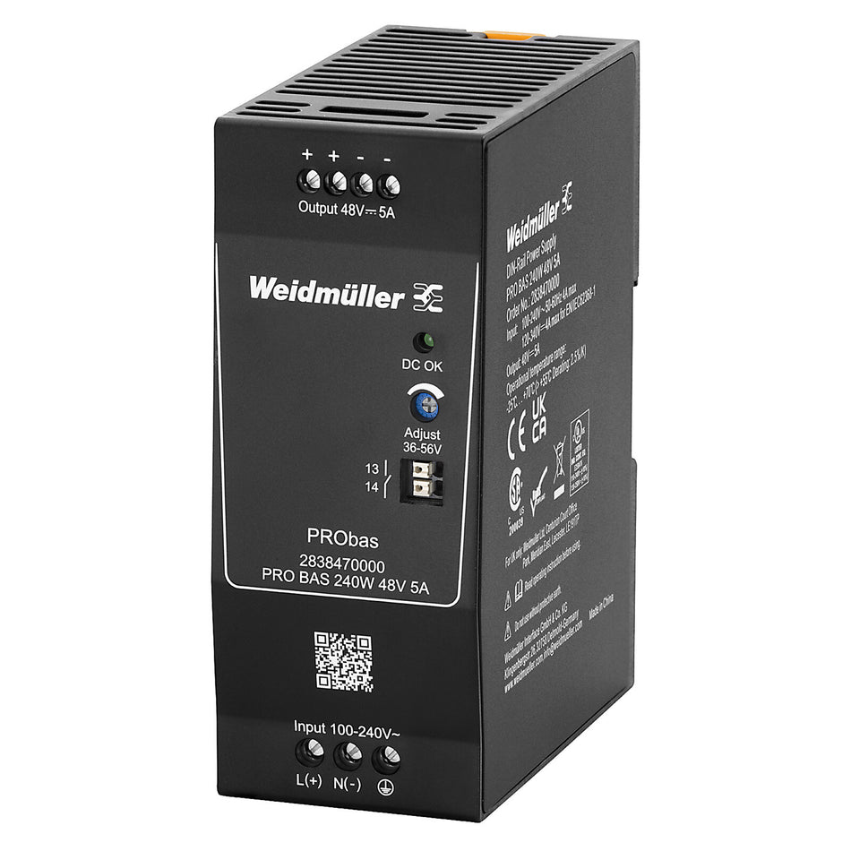 PRO BAS SWITCH-MODE POWER SUPPLY 240W 48V 5A — Weidmuller