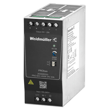 PRObas Switch-Mode Power Supply 480W 24V 20A — Weidmuller