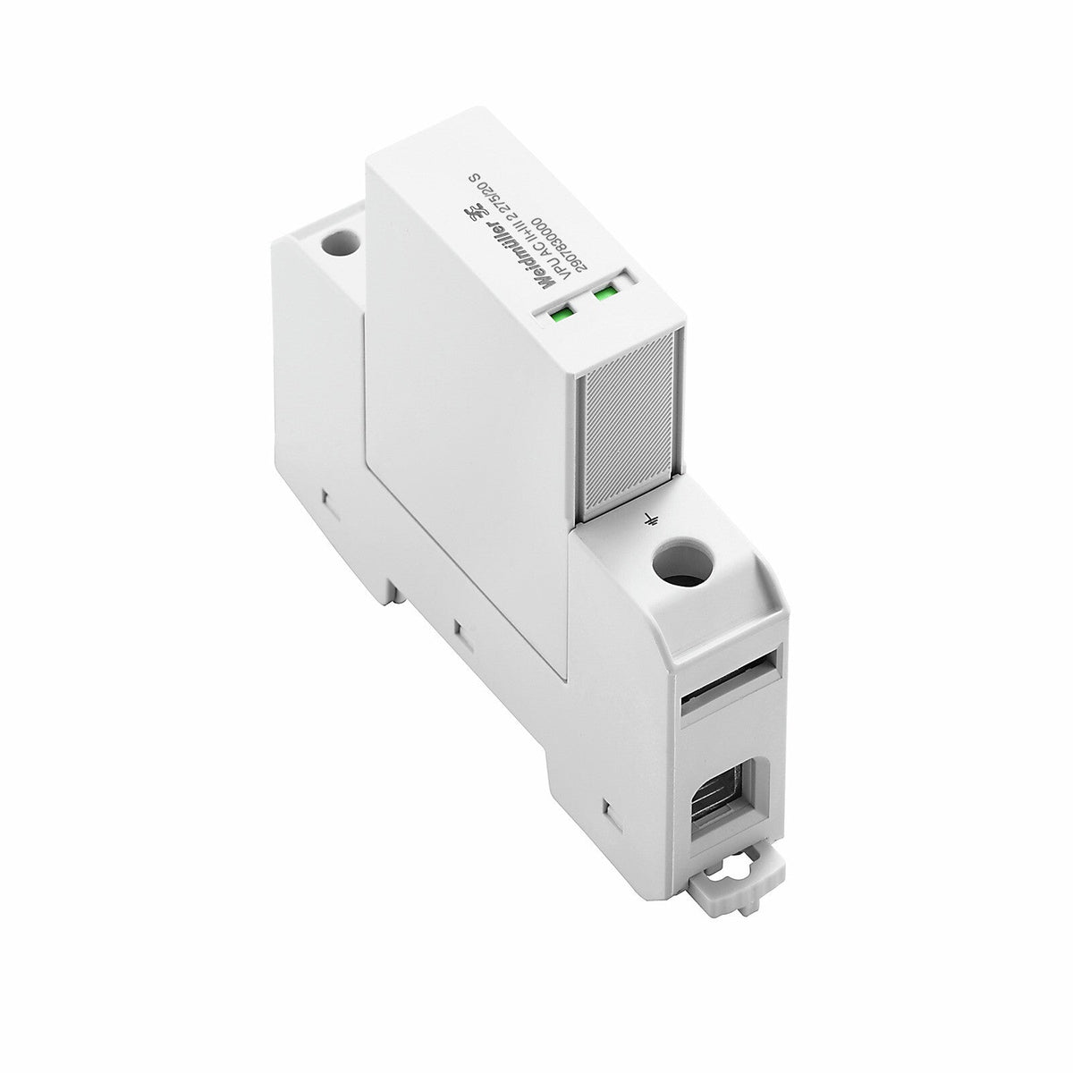 TYPE II+III COMPACT SURGE ARRESTER, 2 POLE, 275V 20KA - VPU AC II+III 2 275/20 S — Weidmuller