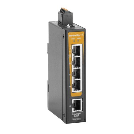 5 X RJ45 PORT UNMANAGED NETWORK SWITCH, GIGABIT ETHERNET - IE-SW-BLB-05-5GT — Weidmuller