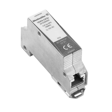RJ45 DATA SURGE PROTECTION, CAT5E CABLING, POE 802.3AT/AF/BT, 48VDC 10KA - VDATA CAT5E