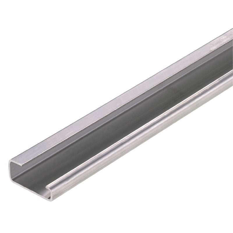 Stainless Steel Unslotted DIN Rail TS32 x 7.5mm | (2M LENGTHS - Pack 10 (20 Metres)) — Weidmuller