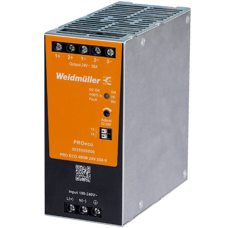 PROeco Switch-Mode Power Supply 480W 24V 20A II — Weidmuller
