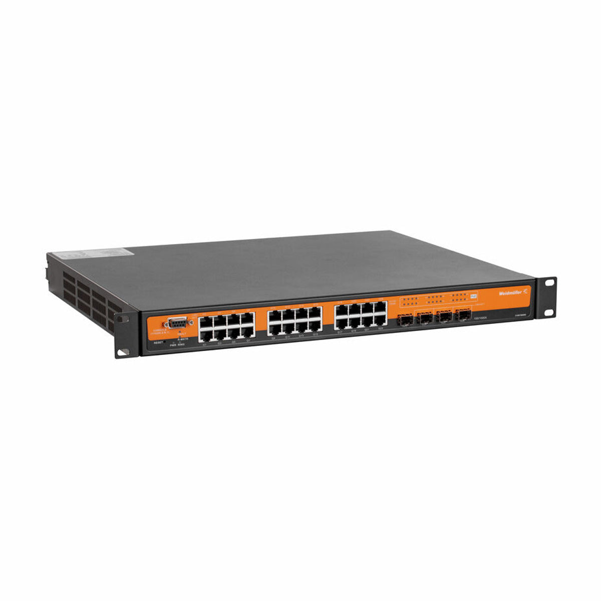 26 Port Managed PoE Rack Switch, 24 x GT PoE + 2 x SFP, Gigabit Ethernet - IE-SW-AL26M-22GTPOE-2GCPOE-2GESFP — Weidmuller