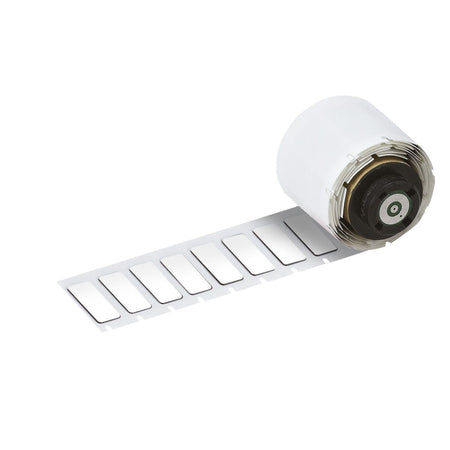 B-7593 ADHESIVE-TAPED POLYESTER LABELS 8 X 27MM WHITE (250 ROLL) | M7-1-7593-WT — Brady