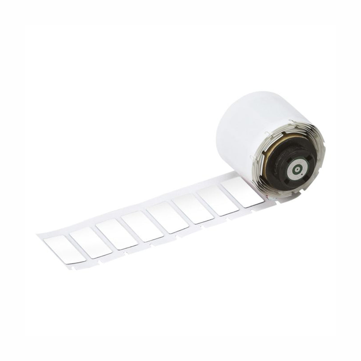 B-7593 Adhesive-Taped Polyester Labels 15 x 27mm White (150 Roll) | M7-3-7593-WT — Brady