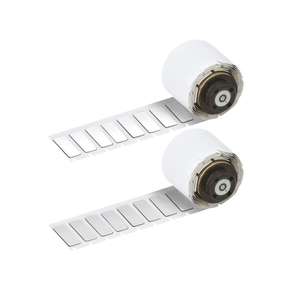 B-7593 Adhesive-Taped Polyester Labels 19 x 48mm White (100 Roll) | M7-8-7593-WT — Brady