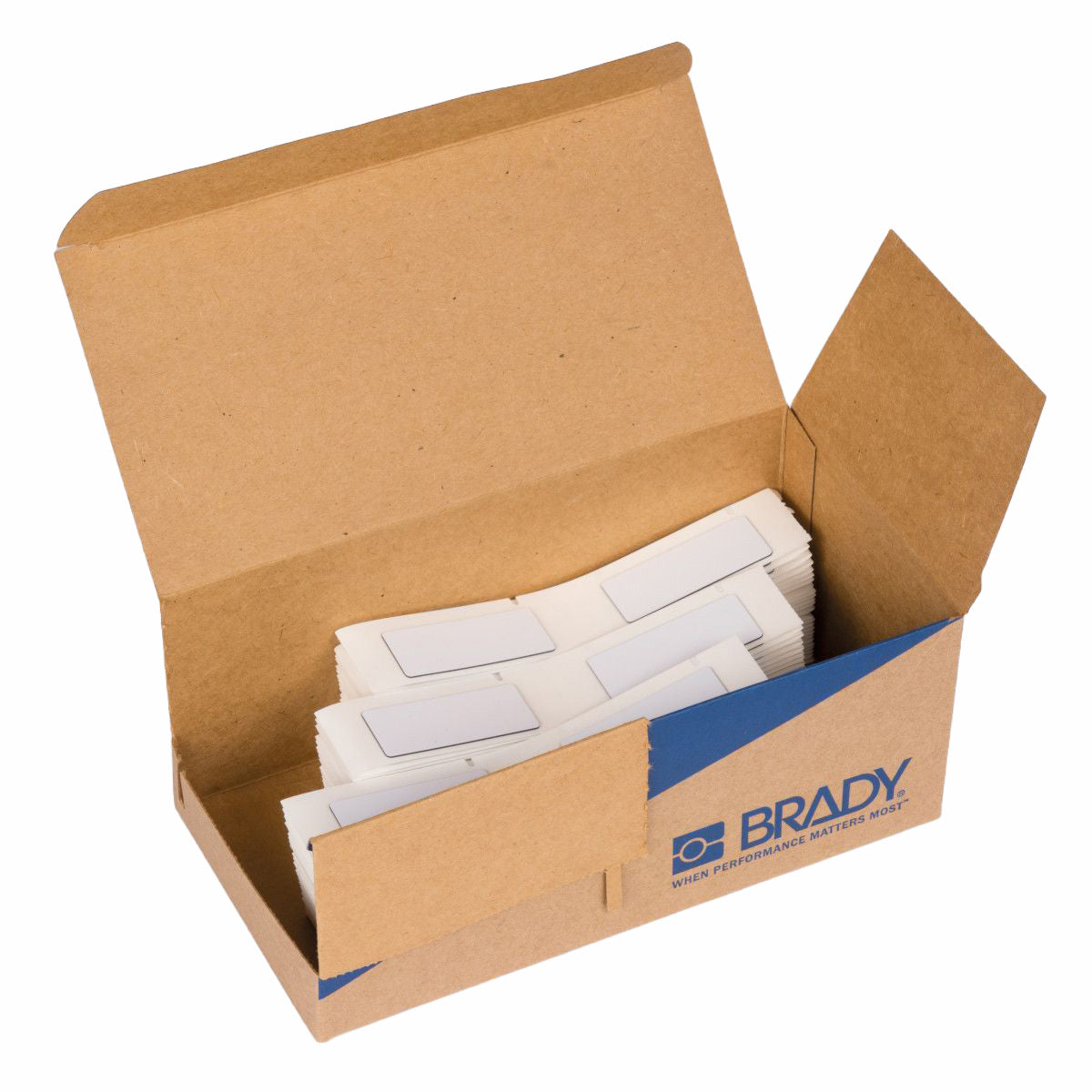 M710 LABEL PRINTER LABELS, 45.00 MM (W) X 15.00 MM (H), WHITE, (BOX OF 450) — Brady