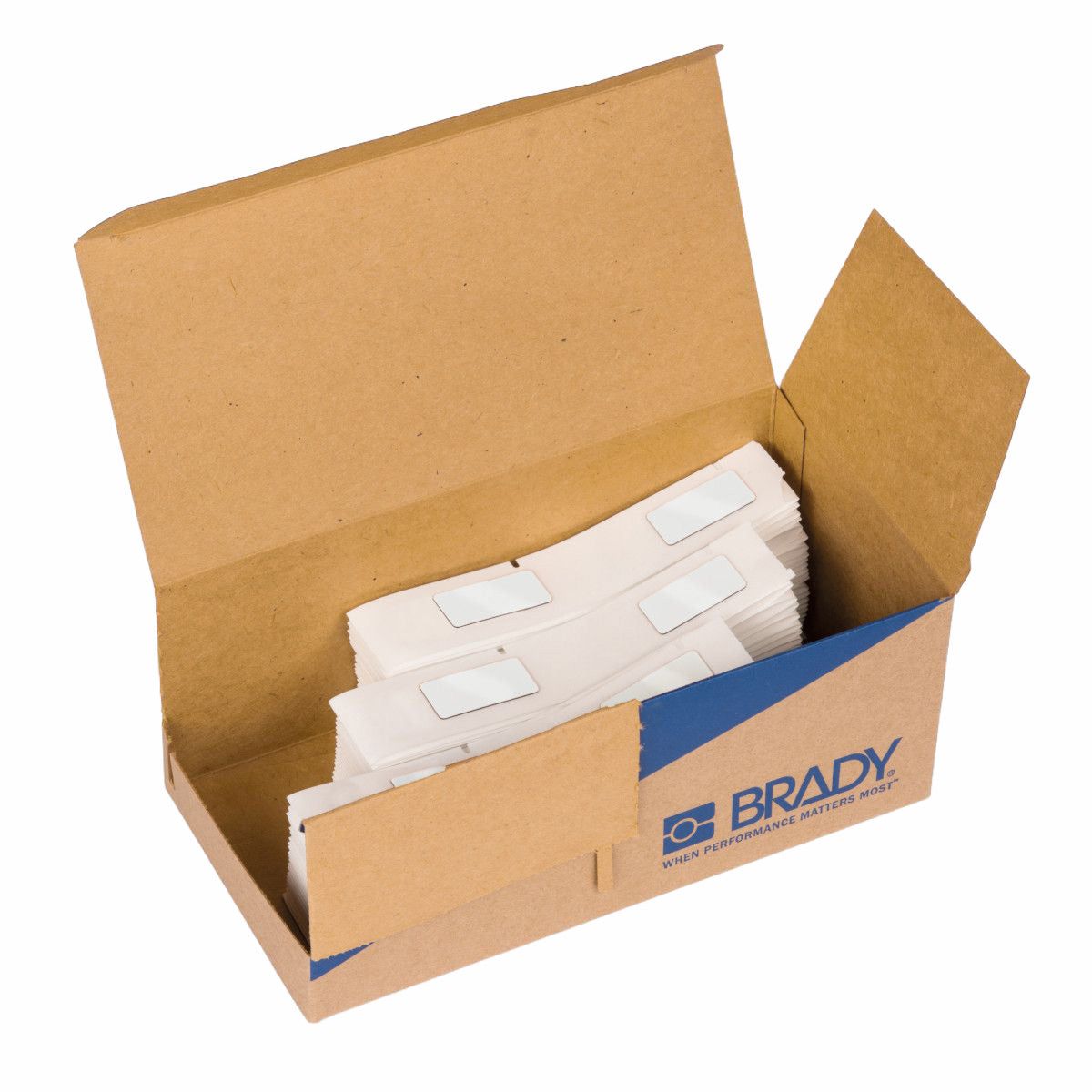 ENGRAVED PLATE REPLACEMENT LABELS FOR M611 AND M610 - 300 LABEL(S)/BOX, 18.00 MM (W) X 35.00 MM (H), WHITE | M6-07-7593-WT —