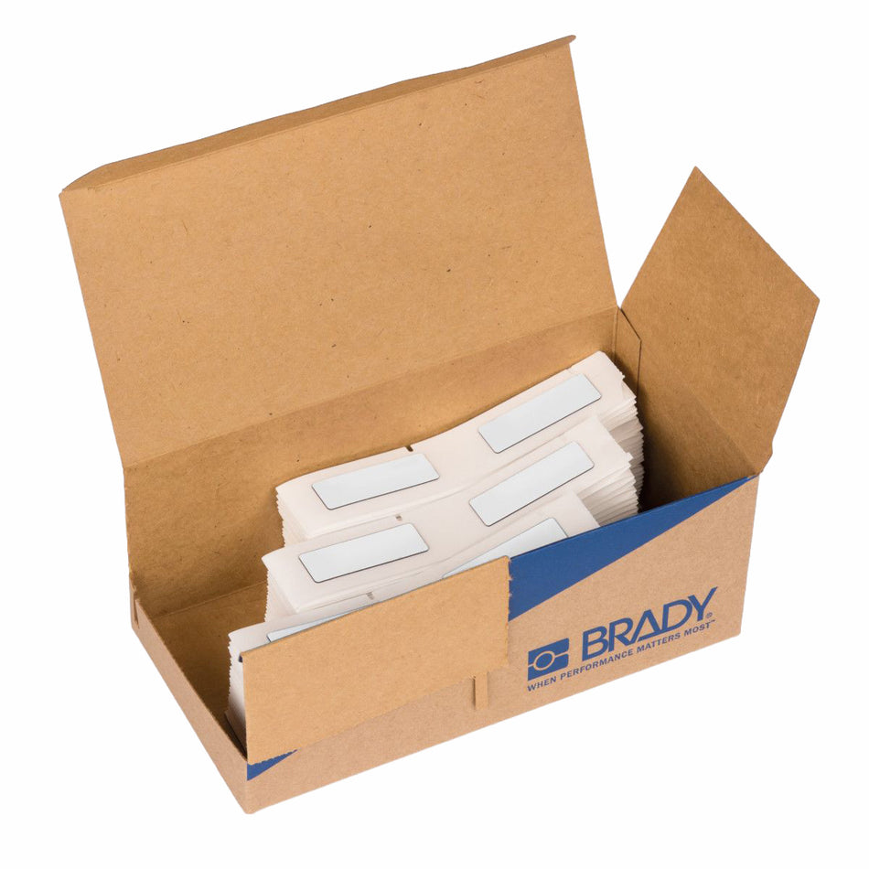 ENGRAVED PLATE REPLACEMENT LABELS FOR M611 AND M610 - 300 LABEL(S)/BOX, 19.00 MM (W) X 48.00 MM (H), WHITE| M6-08-7593-WT —