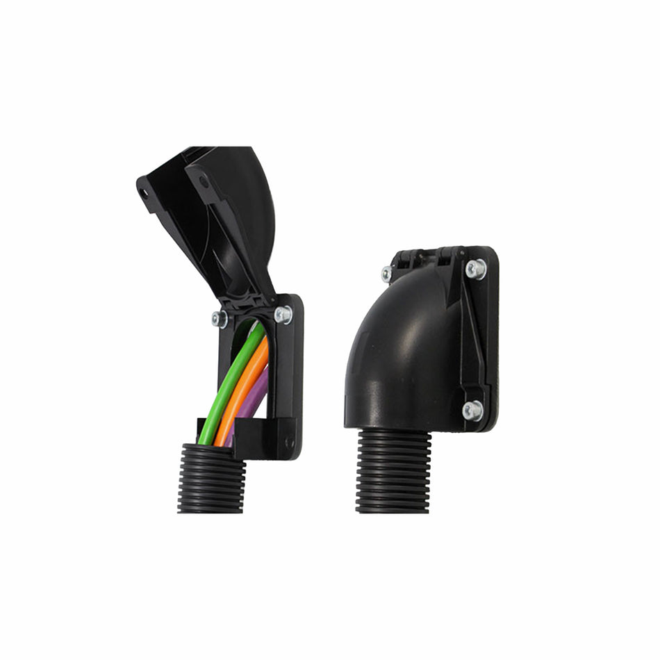 CONFIX™ FWS BULKHEAD FITTINGS FOR CABLE PROTECTION CONDUITS IP54 32MMH X 45MMW | CONFIX™ FWS-B 11 BK — Icotek