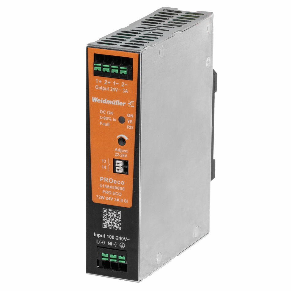 PROECO SWITCH-MODE POWER SUPPLY 72W 24V 3A II SI — Weidmuller