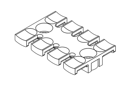 ZL STRAIN RELIEF PLATES FOR SCREW ASSEMBLY 5.2MM | ZL 60 AB M5 — Icotek