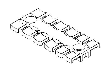 ZL STRAIN RELIEF PLATES FOR SCREW ASSEMBLY 5.2MM | ZL 87 AB M5 — Icotek