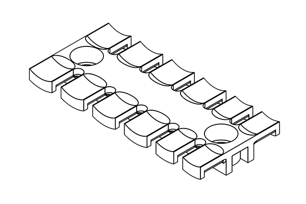 ZL STRAIN RELIEF PLATES FOR SCREW ASSEMBLY 5.2MM | ZL 87 AB M5 — Icotek