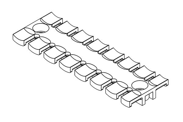 ZL STRAIN RELIEF PLATES FOR SCREW ASSEMBLY 5.2MM | ZL 121 AB M5 — Icotek