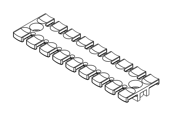 ZL STRAIN RELIEF PLATES FOR SCREW ASSEMBLY 5.2MM | ZL 140 AB M5 — Icotek