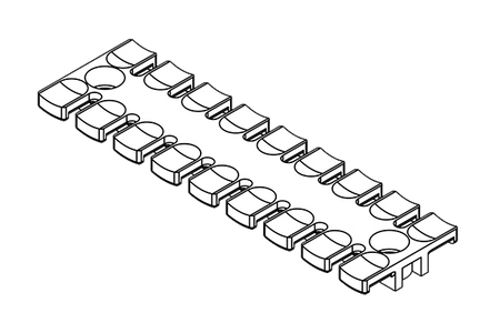 ZL STRAIN RELIEF PLATES FOR SCREW ASSEMBLY 5.2MM | ZL 140 AB M5 — Icotek
