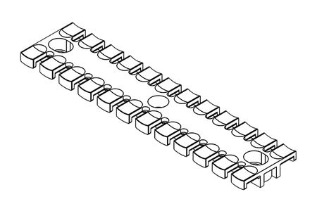 ZL STRAIN RELIEF PLATES FOR SCREW ASSEMBLY 5.2MM | ZL 180 AB M5 — Icotek