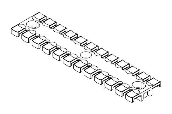 ZL STRAIN RELIEF PLATES FOR SCREW ASSEMBLY 5.2MM | ZL 180 AB M5 — Icotek