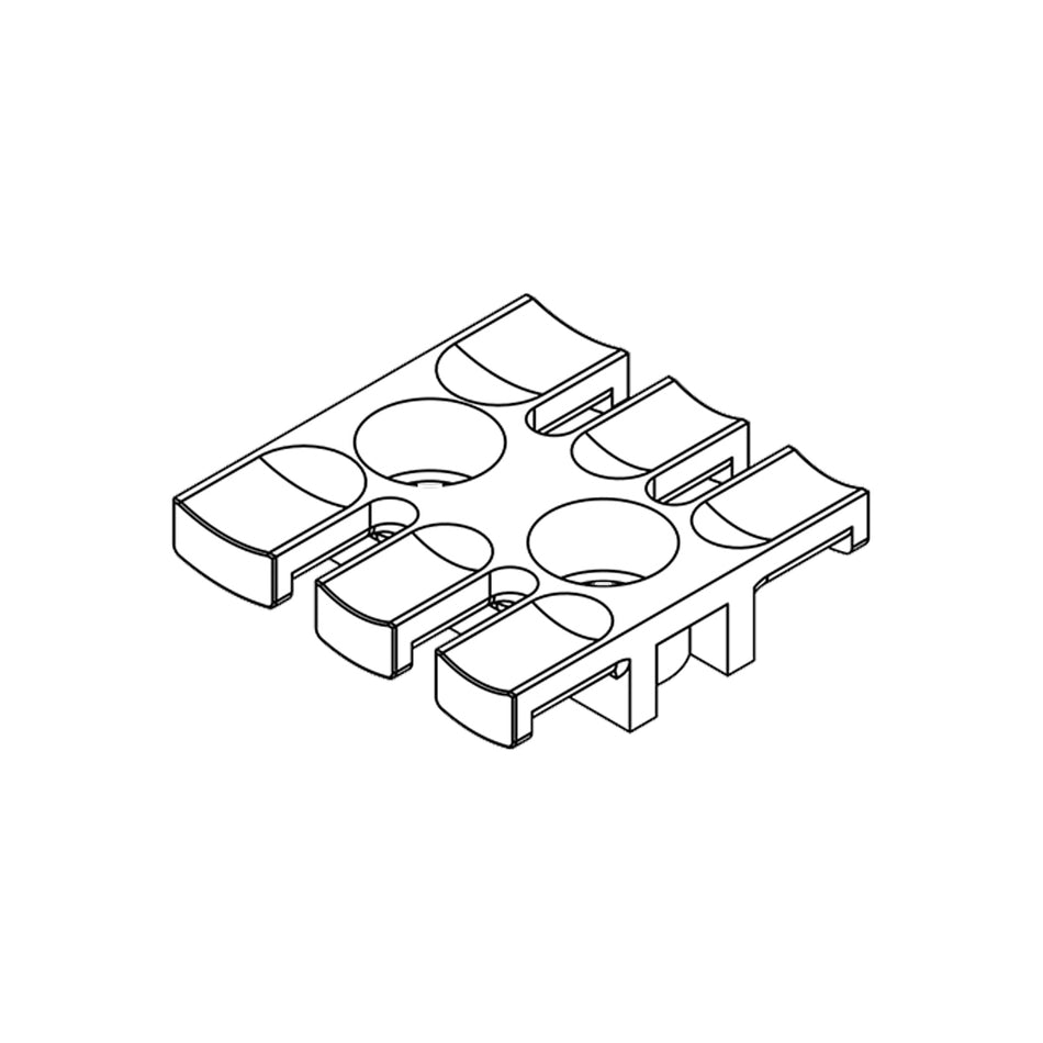 Strain relief plates - ZL 39 AB M6 - 6.2 mm — Icotek