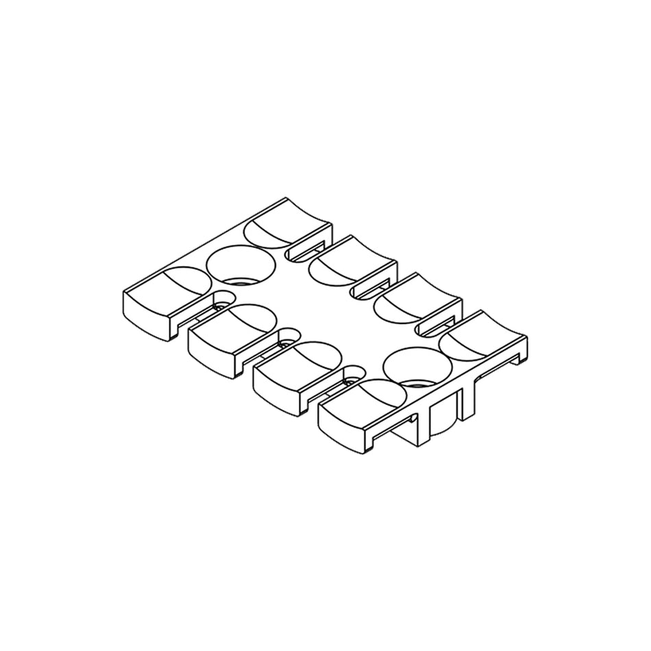 Strain relief plates - ZL 60 AB M6 - 6.2 mm — Icotek