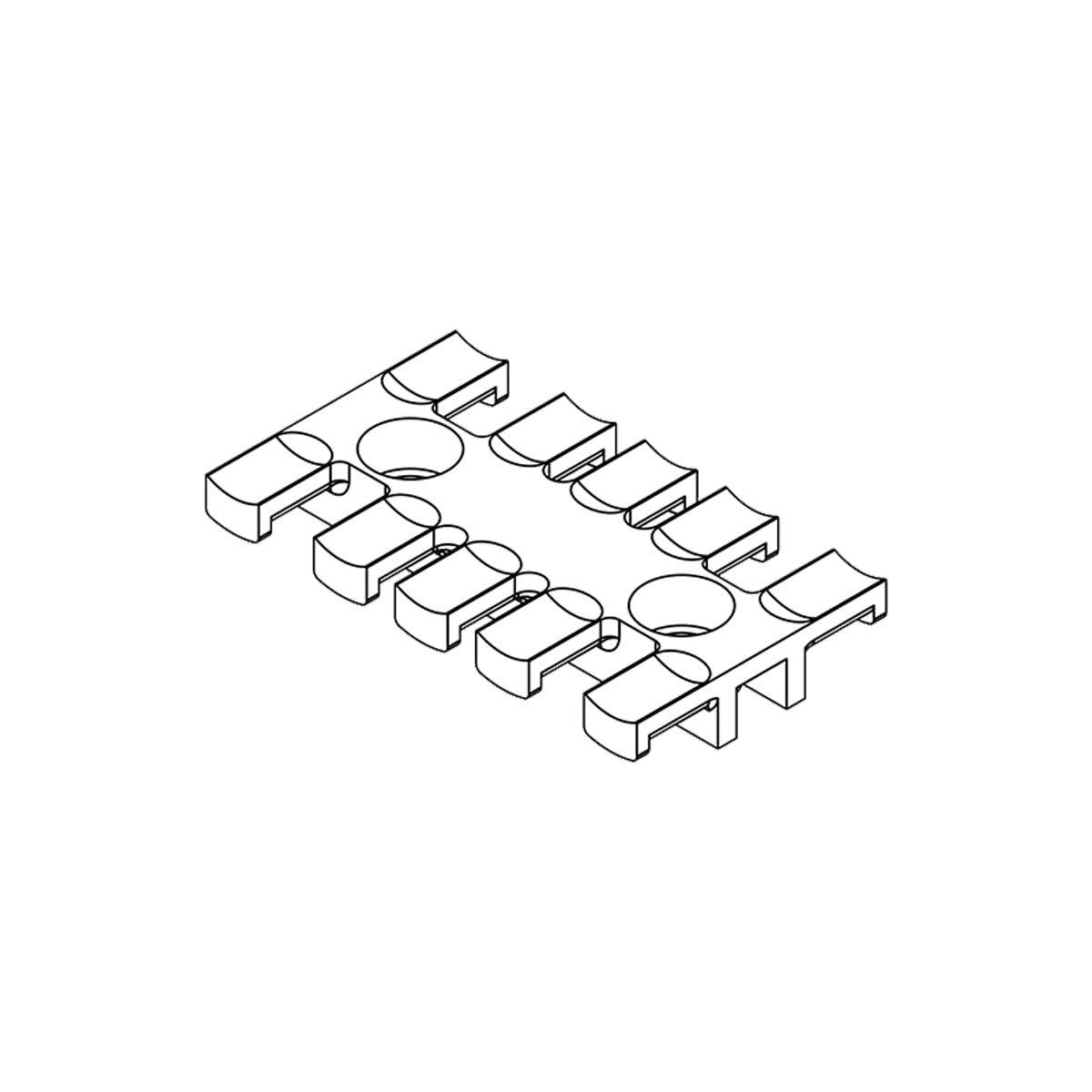 Strain relief plates - ZL 70 AB M6 - 6.2 mm — Icotek